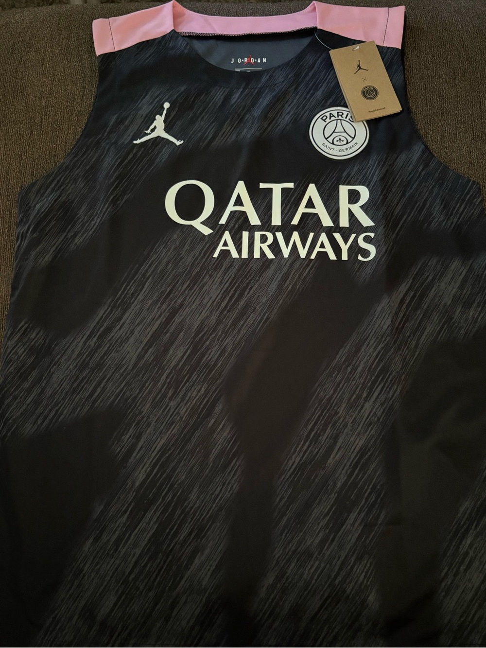 Paris Saint-Germain Qatar Airways Air Jordan Strike Training Vest - Black